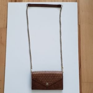 Rebecca Minkoff brown leather crossbody bag/clutch